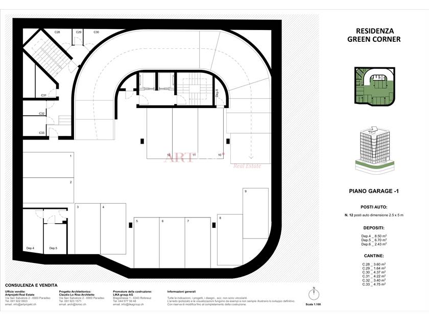 Charmante Wohnung im Herzen von Paradiso / ArtProjekt SA