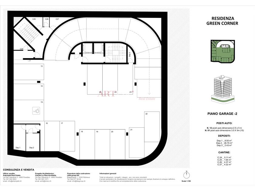Charmante Wohnung im Herzen von Paradiso / ArtProjekt SA