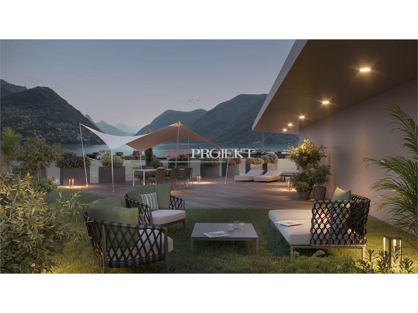 Exklusives Luxus-Penthouse im Green Corner – Paradiso, Lugano / ArtProjekt SA