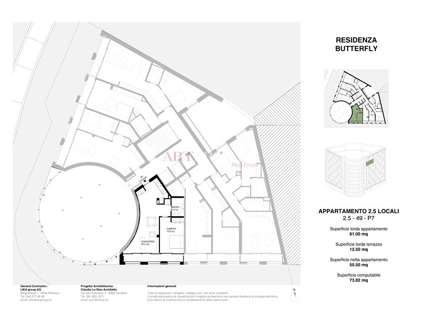 2.5-Room Apartment with Terrace – Butterfly Residence Paradiso | artprojekt / ArtProjekt SA