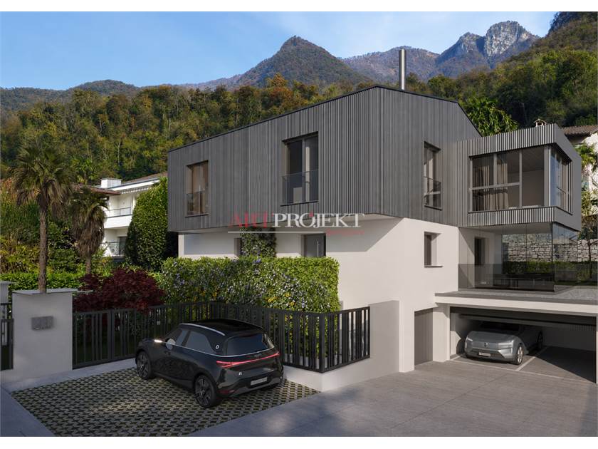 Melano – Esclusive ville bifamiliari di nuova costruzione con giardino privato / ArtProjekt SA